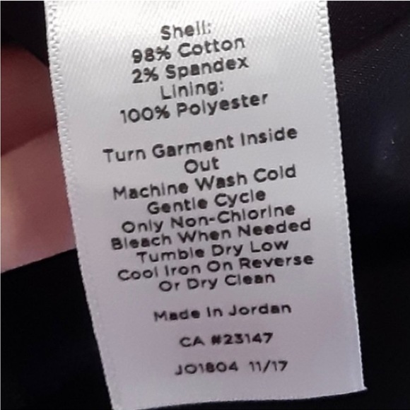 Talbots Black A Line Skirt with Black and White Tie Belt Size 8P - Picture 3 of 3